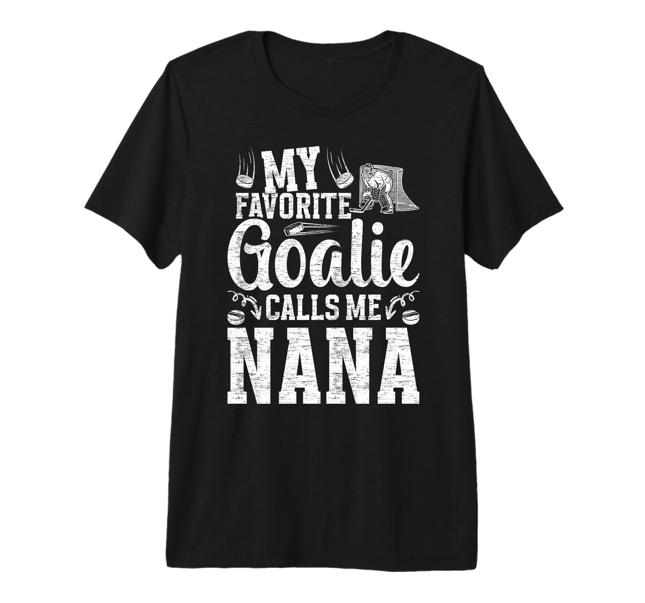 My Favorite Ice Hockey Goalie Nana Ice T-Shirt - Fun Novelty Design Unisex