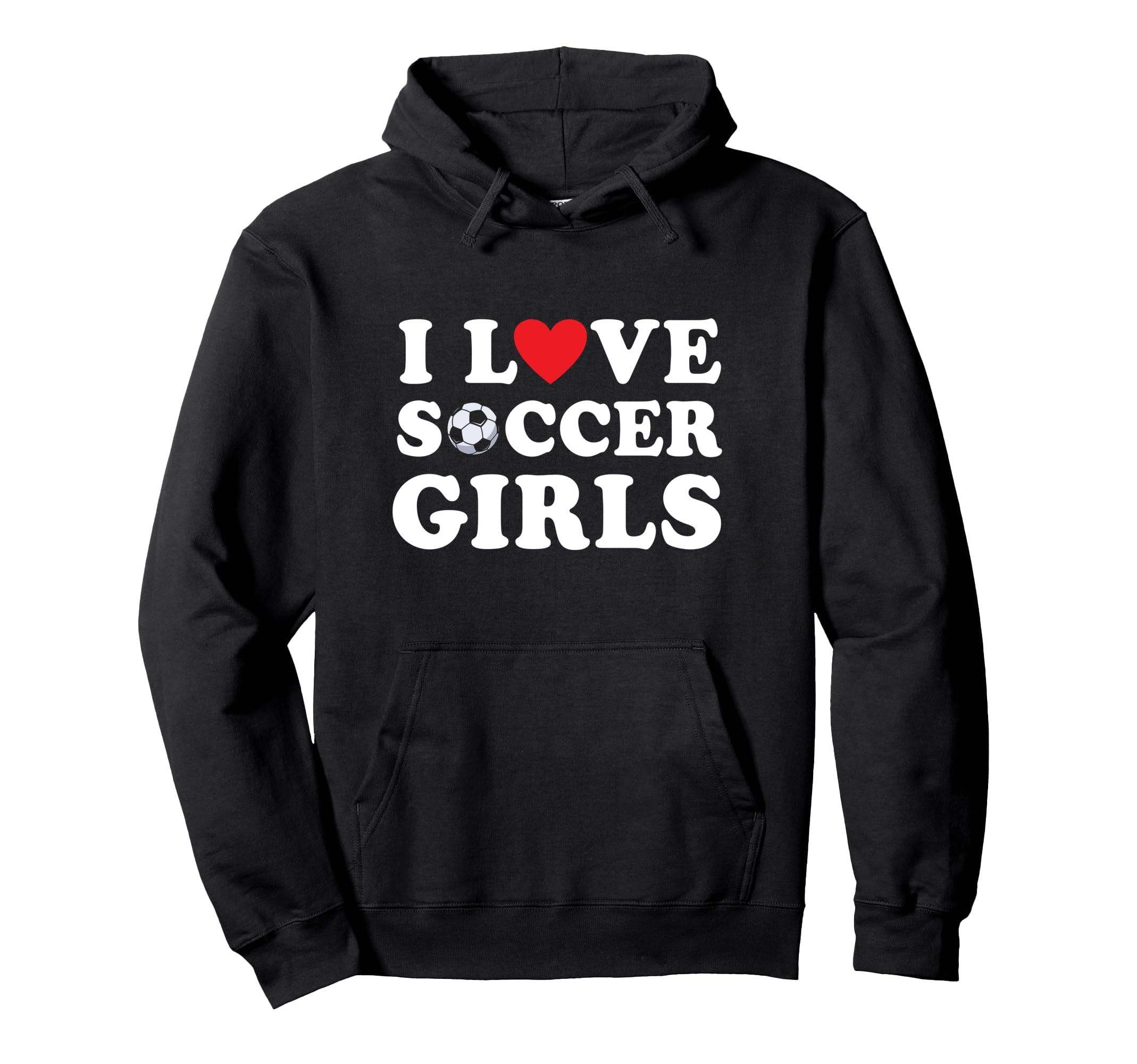 I Love Soccer Hoodie - Trendy Graphic for Adults