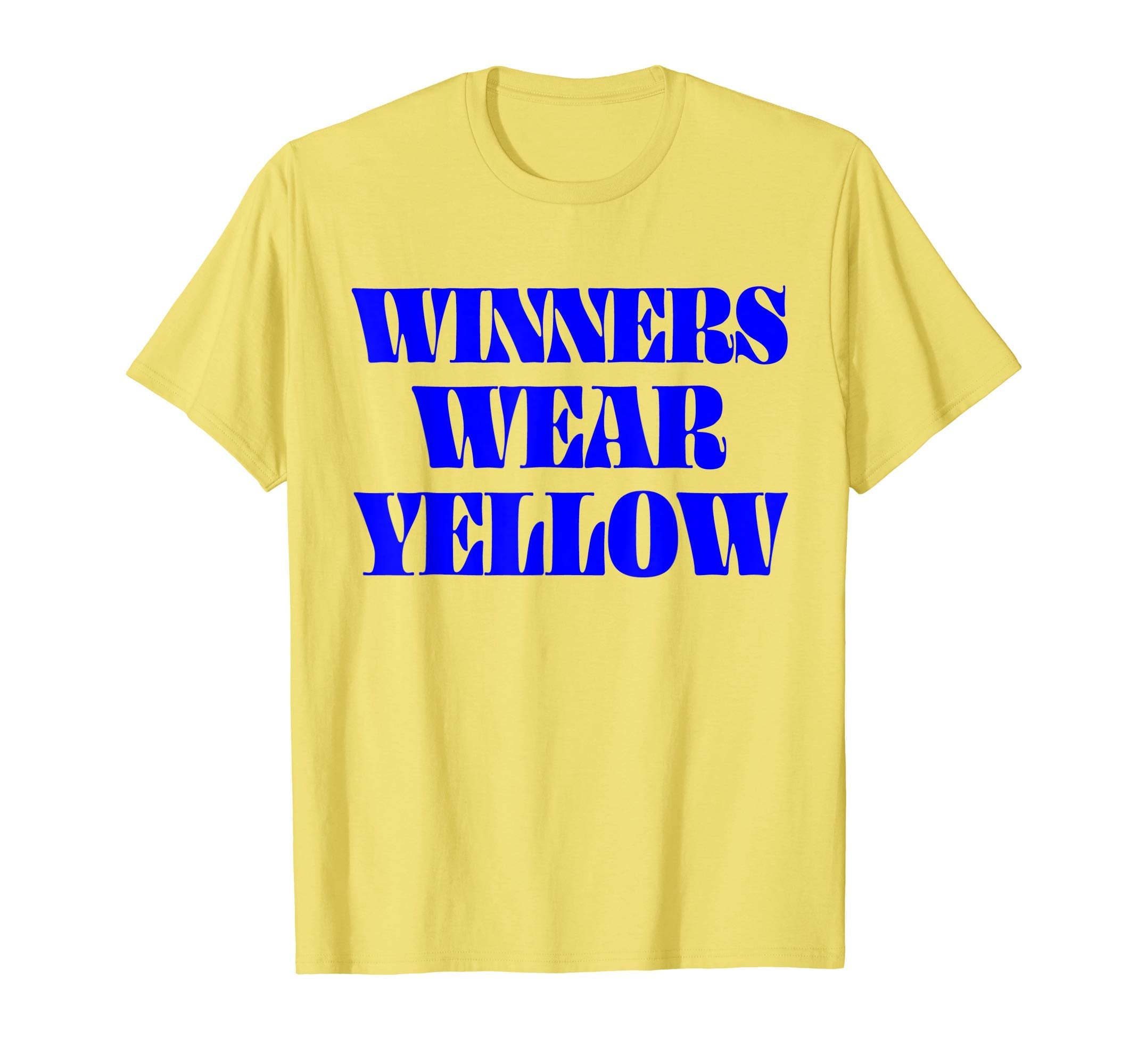 Winners Wear Yellow Team Game T-Shirt - Minimalist Print for Adults
