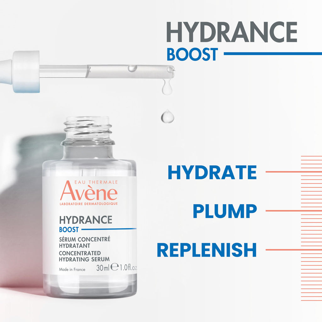Avene Hydrance Boost Concentrated Hydrating Serum - Non-Greasy, Soothing Moisturizer for Dry Skin