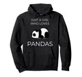 Just One Adores Pandas Kawaii Art Hoodie - Custom Art Print for Adults