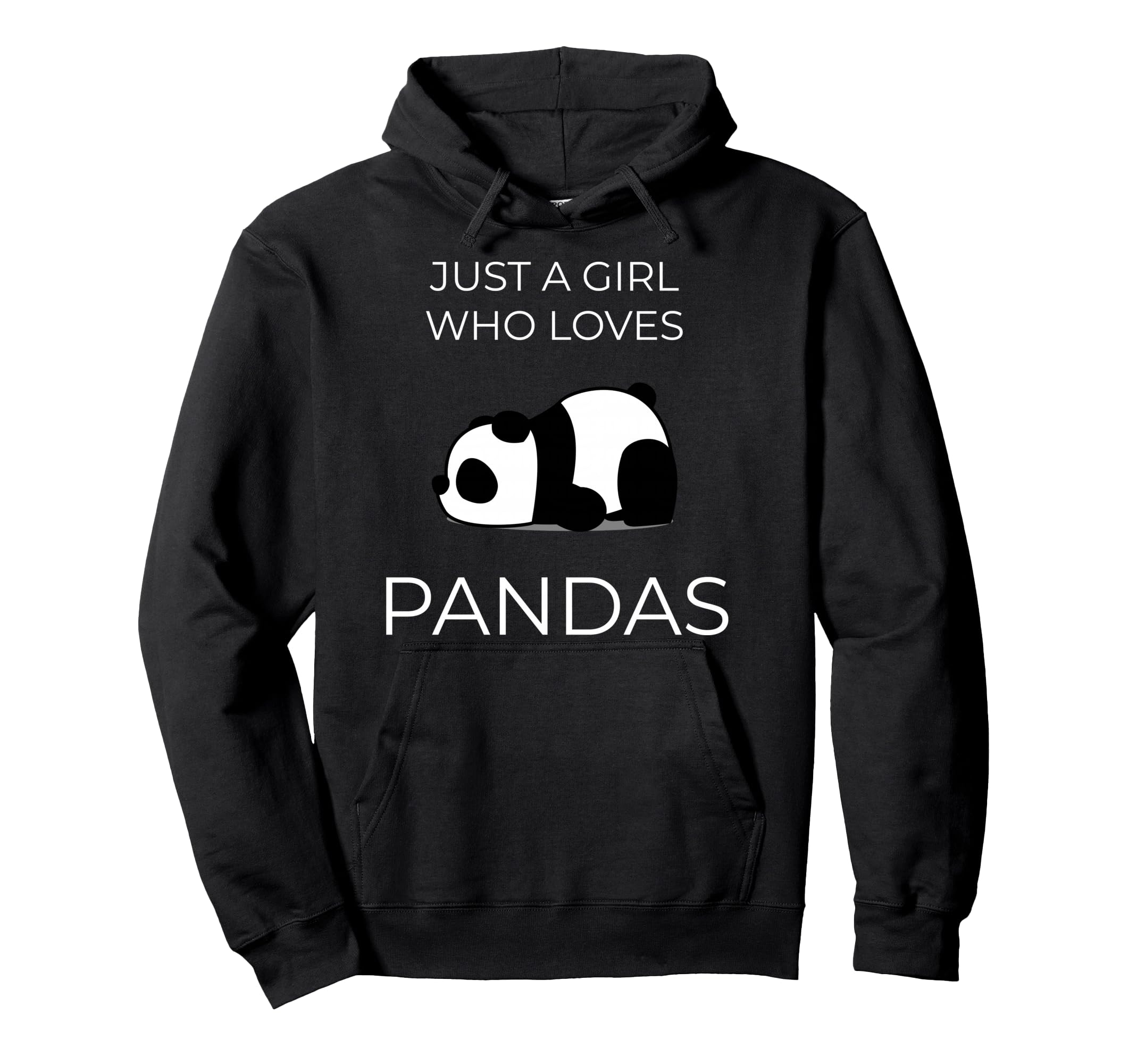 Just One Adores Pandas Kawaii Art Hoodie - Custom Art Print for Adults
