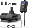 hygger 24V DC Adjustable Aquarium Water Pump & Wavemaker,30dB Quiet Return Pump,10-Speed Flow Control, Dry Run Anti-Block Protection for Freshwater Saltwater Ponds Fountains (56W,1585GPH/6000LPH)