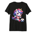 Footballer Unicorn Fans Soccer Team T-Shirt - Unique Graphic Men Women