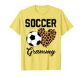Soccer Grammy Leopard Heart Grammy T-Shirt - Unique Graphic Unisex