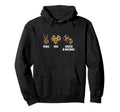 Peace Love Soccer Baseball Softball Hoodie - Custom Art Print Unisex