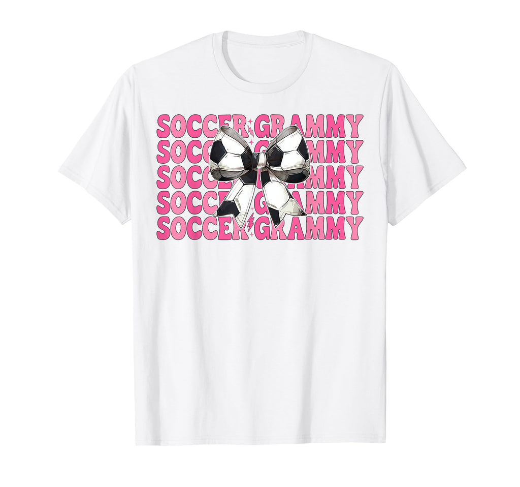 Soccer Grammy Soccer Grandma Coquette T-Shirt - Unique Graphic Men Women