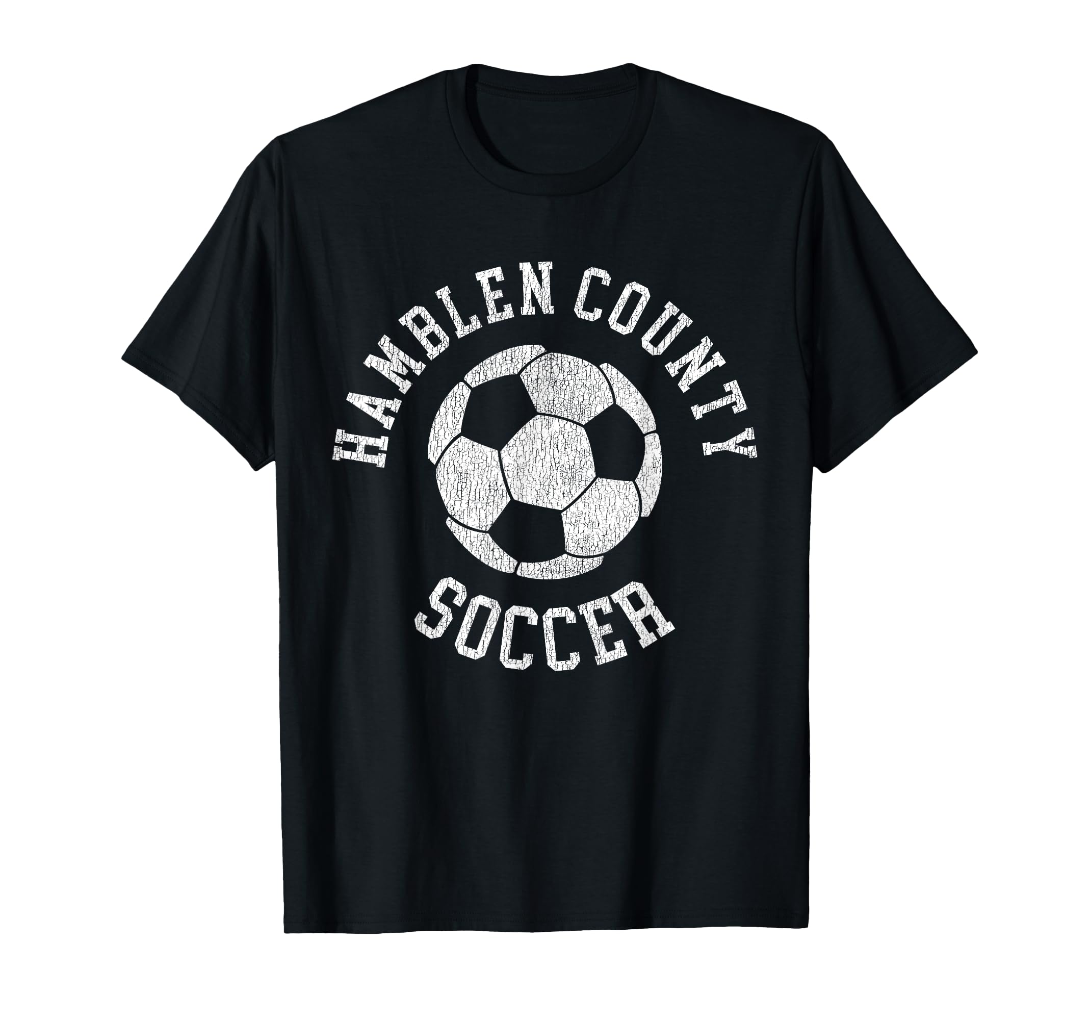 Hamblen County Soccer Distressed T-Shirt - Casual Everyday Wear for Adults