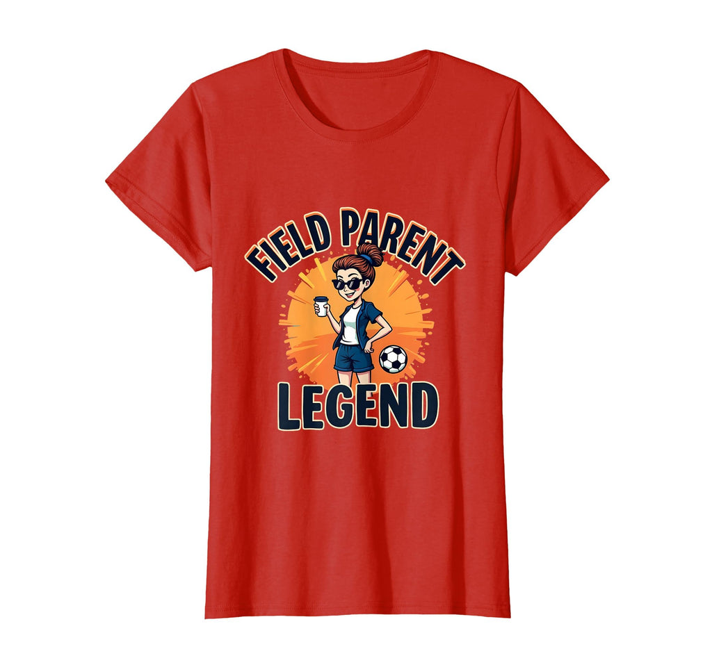 Field Parent Legend Soccer Mom T-Shirt - Minimalist Print Men Women