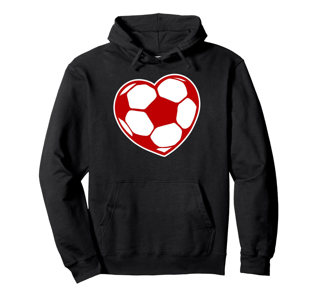 I Love Football Heart Soccer Fan Player Hoodie - Streetwear Style Unisex