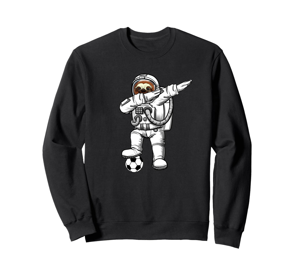 Astronaut Astronomy Dabbing Sloth Sweatshirt - Novelty Apparel Men Women