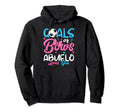 Gender Reveal Goals Or Bows Abuelo Hoodie - Streetwear Style Men Women