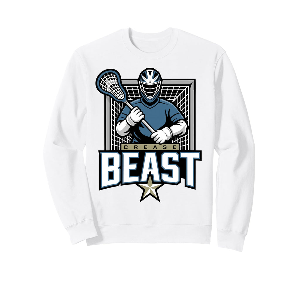 Lacrosse Goalie Lax Goalkeeper Crease Sweatshirt - Aesthetic Graphic Unisex