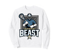 Lacrosse Goalie Lax Goalkeeper Crease Sweatshirt - Aesthetic Graphic Unisex