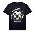 Mens Promoted To Daddy Soccer Est T-Shirt - Minimalist Print Men Women