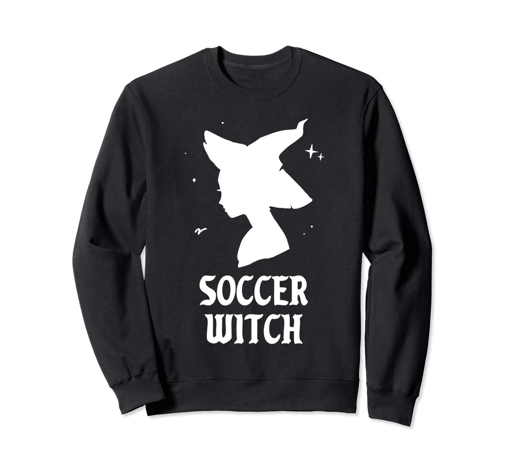 Soccer Witch Funny Spooky Vibes Sweatshirt - Novelty Apparel Men Women