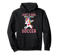 Who Loves Soccer Hoodie - Graphic Print Men Women