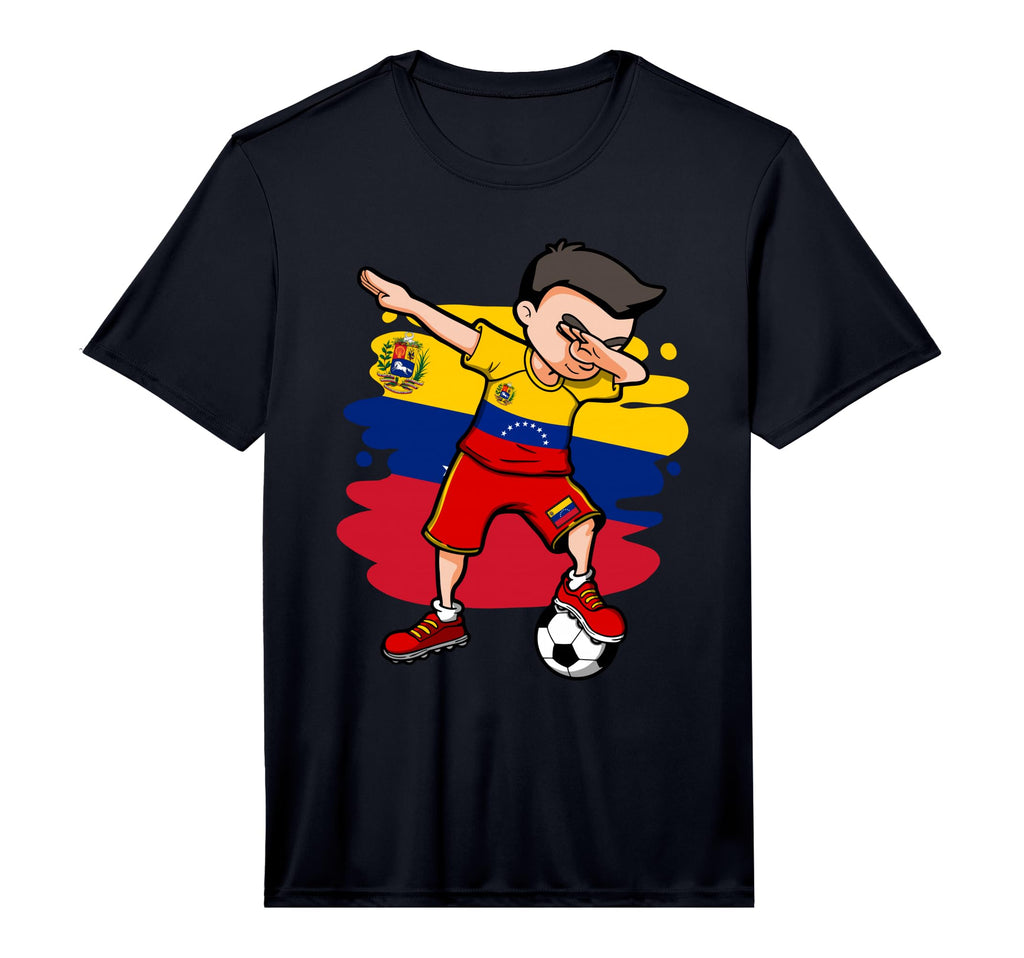Dabbing Soccer Venezuela Jersey T-Shirt - Aesthetic Graphic Unisex