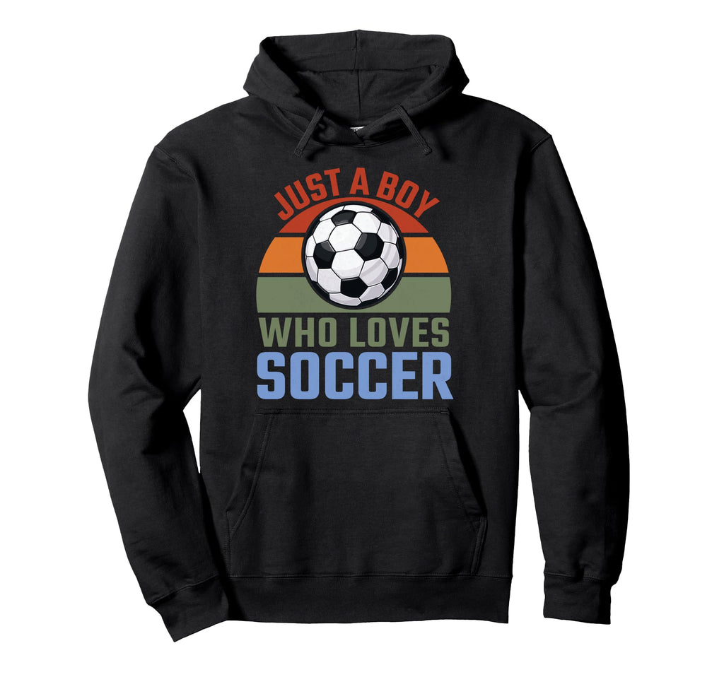 Just Who Loves Soccer Soccer Player Hoodie - Graphic Print Unisex