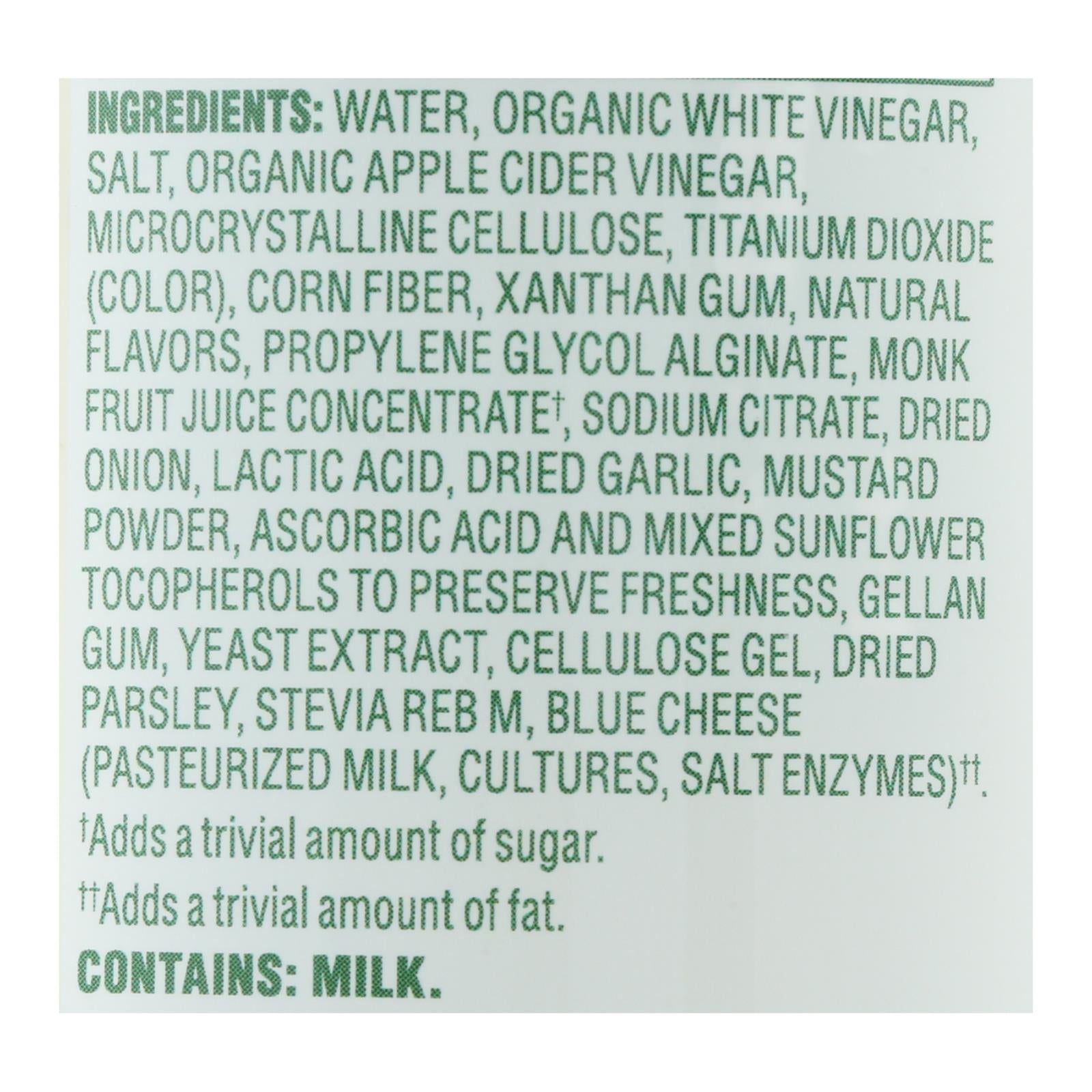 Walden Farms Calorie Free Creamy Bleu Cheese Dressing (Pack of 6 - 12 Fl Oz)