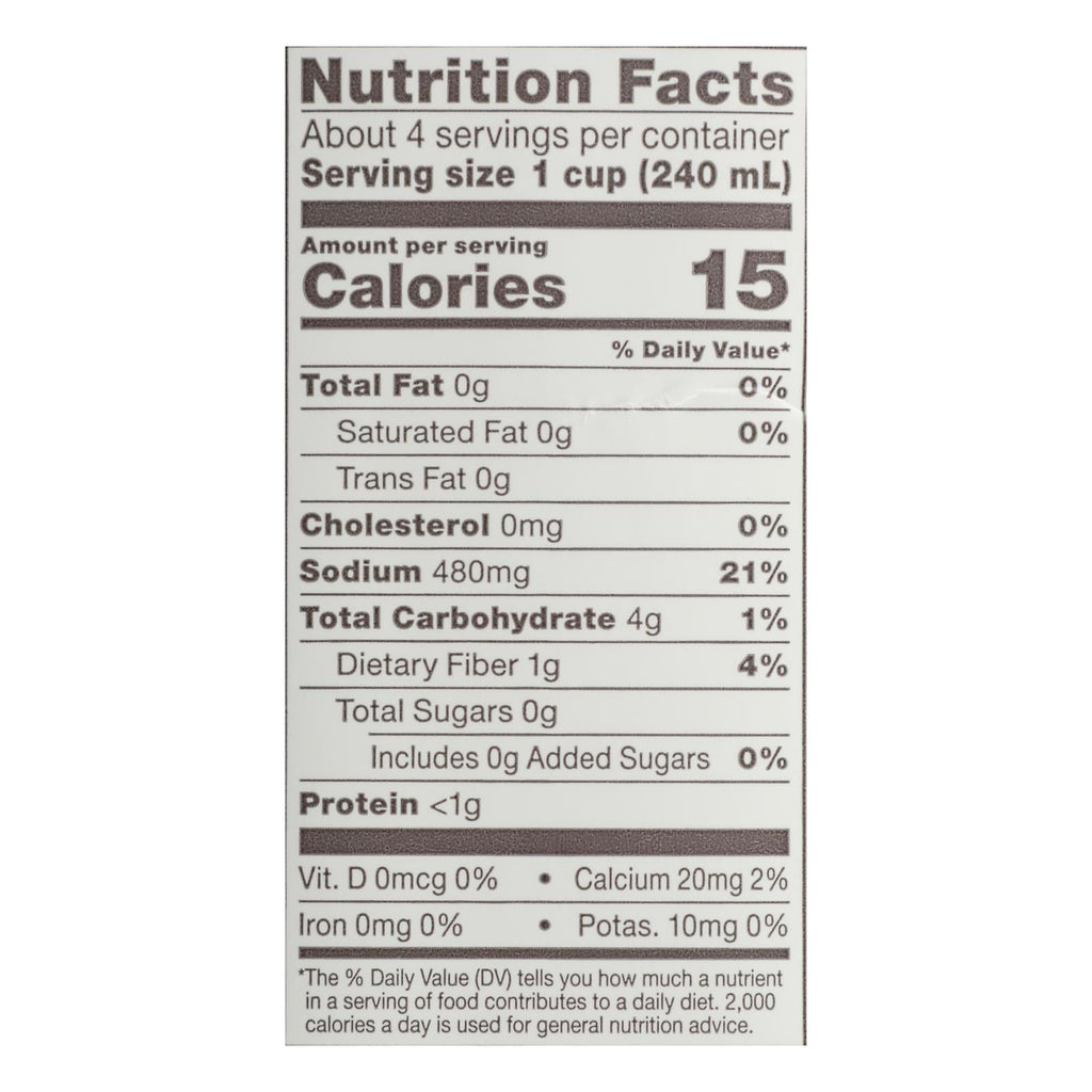 Bonafide Provisions Vegetable Broth - 6 Pack of 32 Oz Cartons