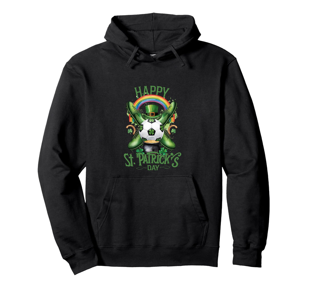 Funny Patricks Day Soccer Costume Hoodie - Casual Everyday Wear Unisex