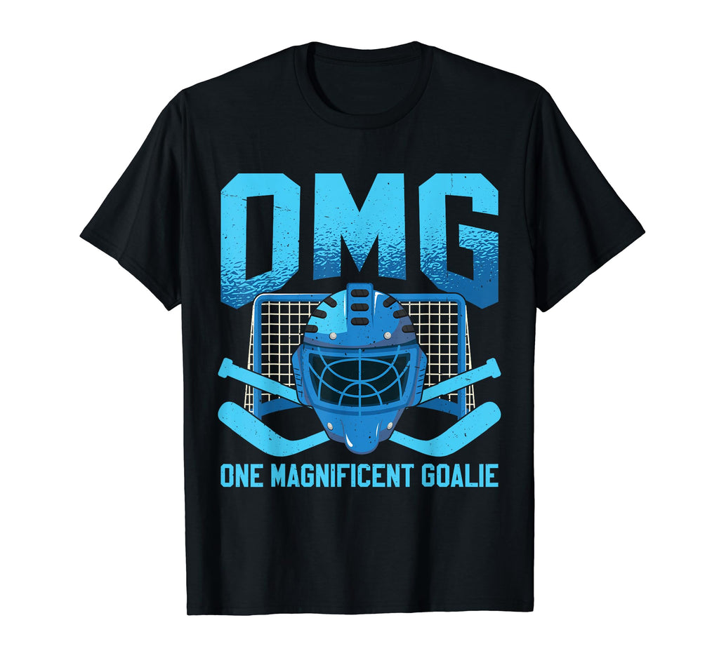 Funny Ice Hockey Goalie Goalkeeper T-Shirt - Minimalist Print Unisex