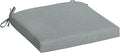 Arden Indoor/Outdoor Seat or Rocking Chair Cushion, 19 x 18, Water Repellent, Rain Proof, Fade Resistant Cushion for Rocking or Dining Chairs Stone Grey Leala