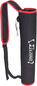 YLS Archery Hip and Back Quiver for Arrows - Black Arrow Quiver for Kids and Adults - Adjustable Arrow Holder with a Padded Strap and Belt Clip - Archery Accessories for Field and Practice