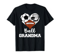 Ball Grandma Heart Funny Soccer T-Shirt - Unique Graphic for Adults