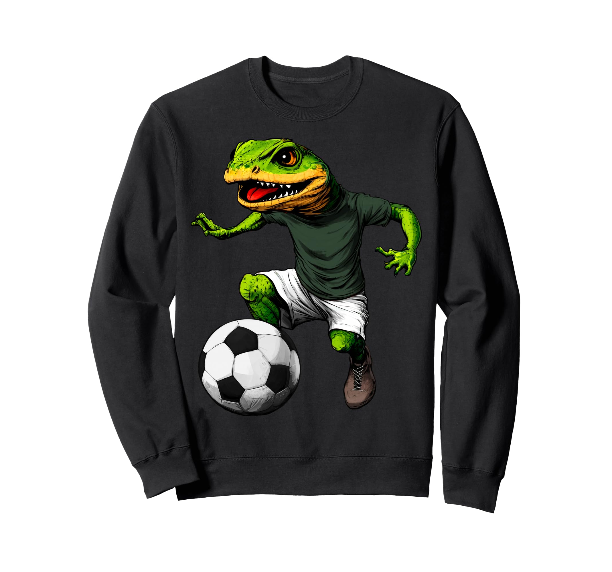 Lizard Footballer Sweatshirt - Custom Art Print Unisex