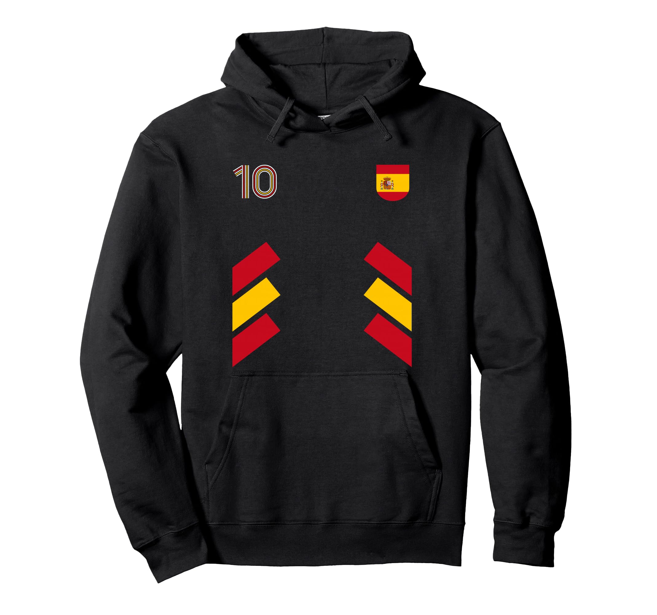 Retro10 Spain Football Spain Soccer Hoodie - Fun Novelty Design Men Women
