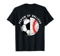 Pepaw Ballers Funny Soccer Baseball T-Shirt - Fun Novelty Design Unisex