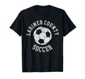 Larimer County Soccer Distressed 90S T-Shirt - Unique Graphic for Adults