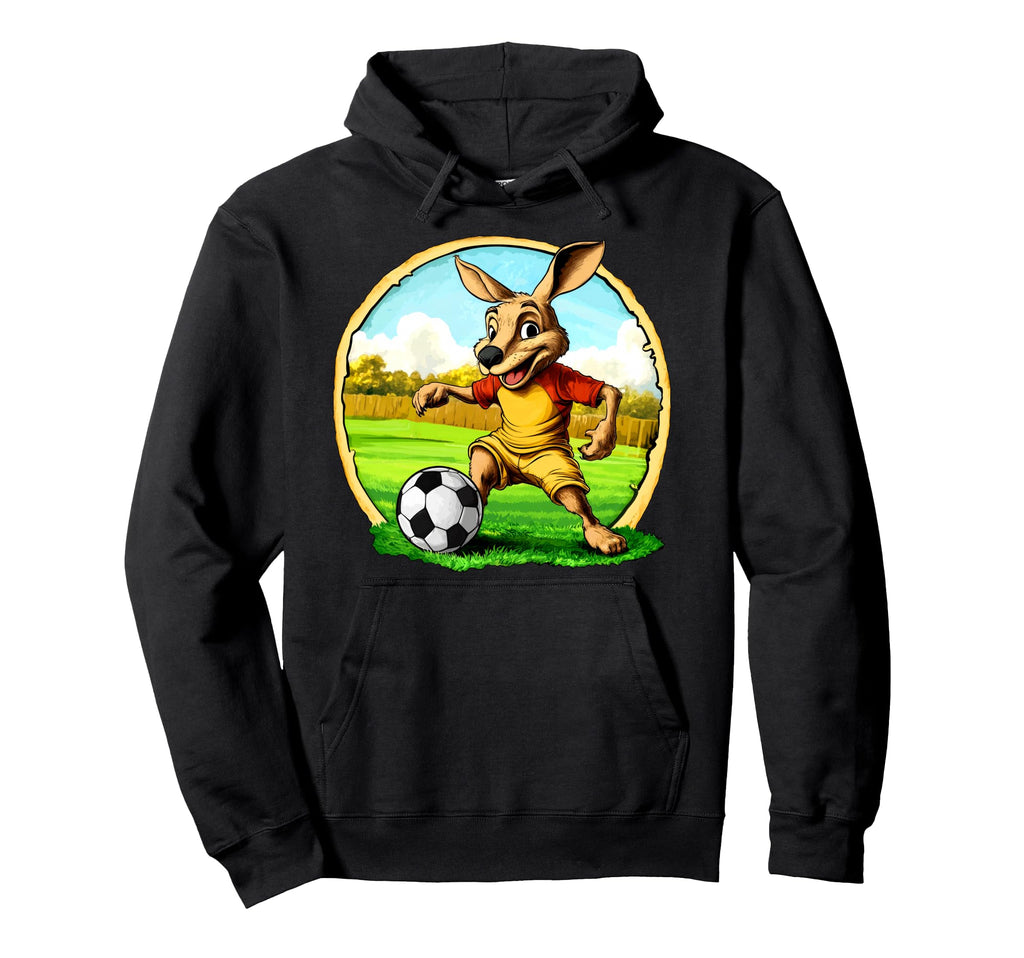 Kangaroo Footballer Hoodie - Aesthetic Graphic Men Women
