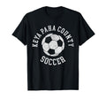 Keya Paha County Soccer Distressed 90S T-Shirt - Novelty Apparel Unisex