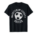 Washtenaw County Soccer Distressed 90S T-Shirt - Custom Art Print Men Women