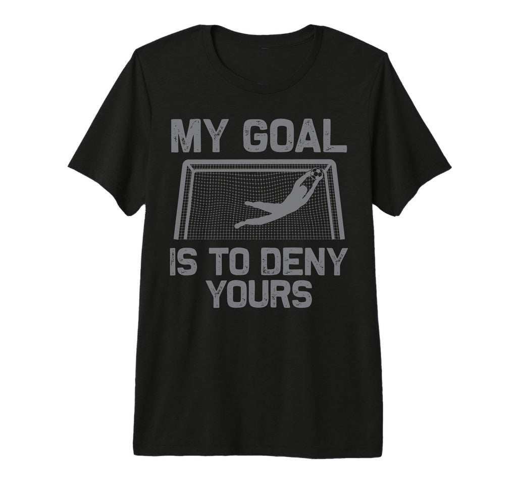 Soccer Goalie Art Gag Soccer Player Tri T-Shirt - Graphic Print Unisex