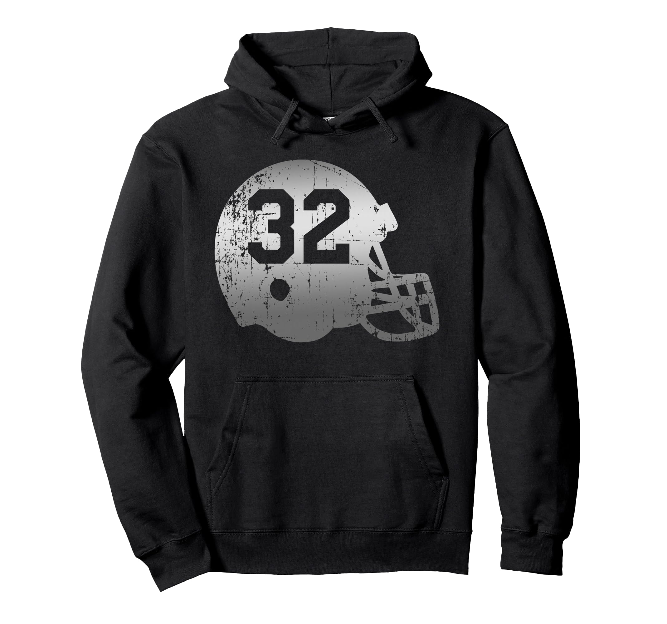 Football 32 Jersey Number Hoodie - Unique Graphic for Adults