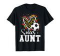 My Favorite Soccer Ball Aunt Leopard Colorful Hoodie - Graphic Print Unisex