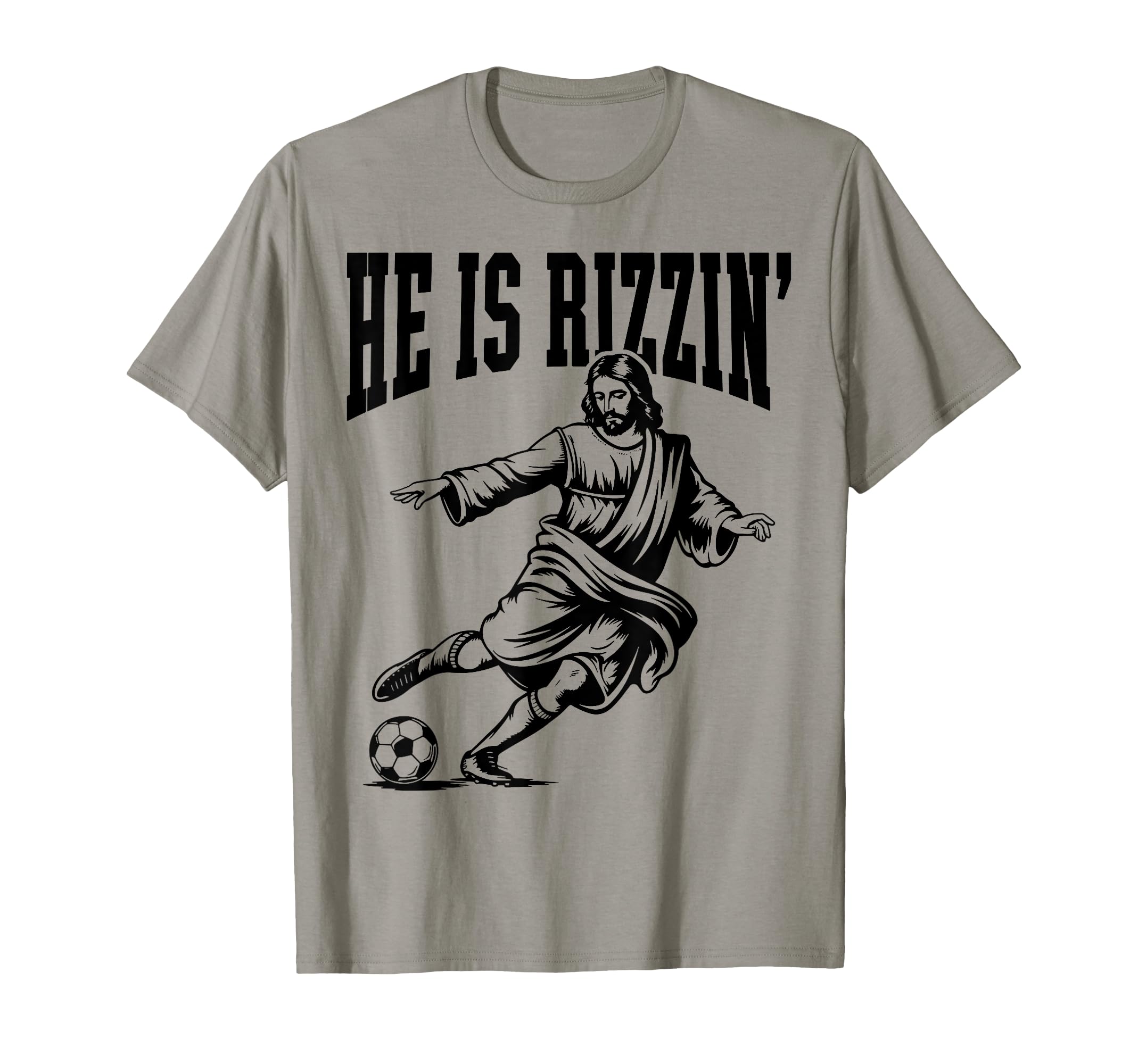 Funny Meme God Christian He Is Rizzin T-Shirt - Custom Art Print Men Women
