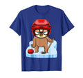 Funny Sloth Playing Ice Hockey T-Shirt - Aesthetic Graphic for Adults