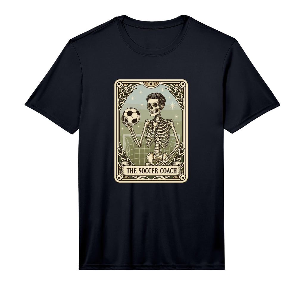 Mens Skeleton Soccer Trainer T-Shirt - Aesthetic Graphic for Adults