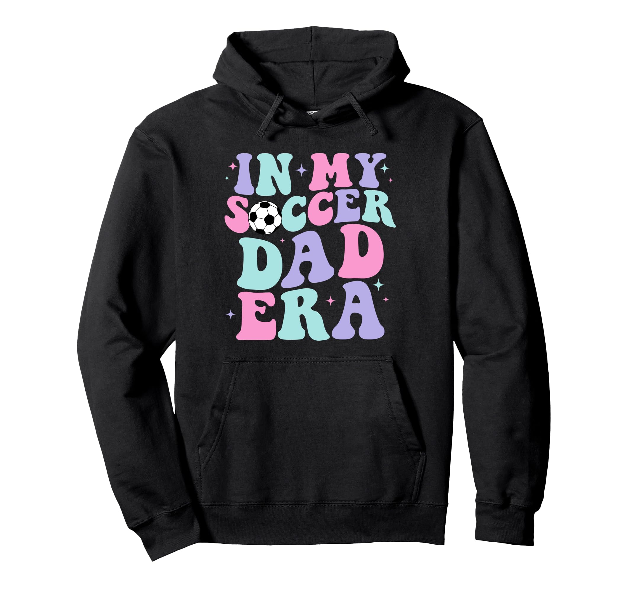 My Soccer Dad Era Groovy Fathers Hoodie - Casual Everyday Wear for Adults
