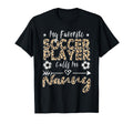 My Favorite Soccer Player Calls Me T-Shirt - Unique Graphic for Adults