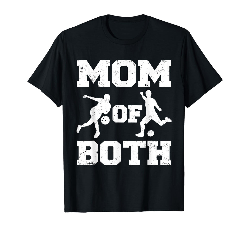 Mom Both Funny Soccer Bowling Mom T-Shirt - Trendy Graphic Unisex