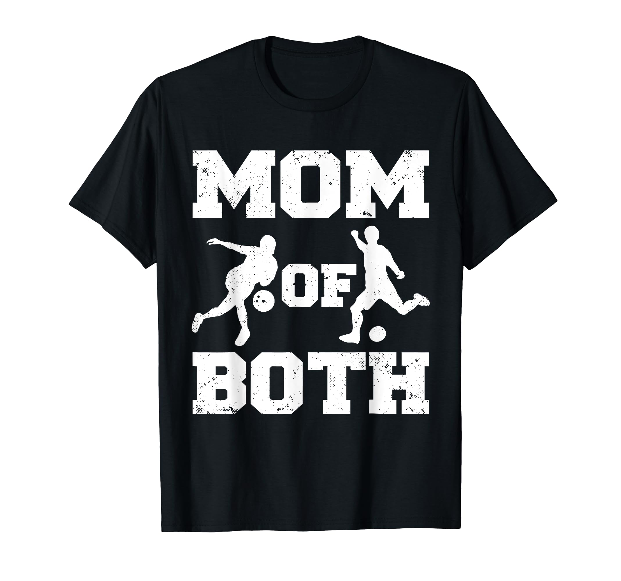 Mom Both Funny Soccer Bowling Mom T-Shirt - Trendy Graphic Unisex