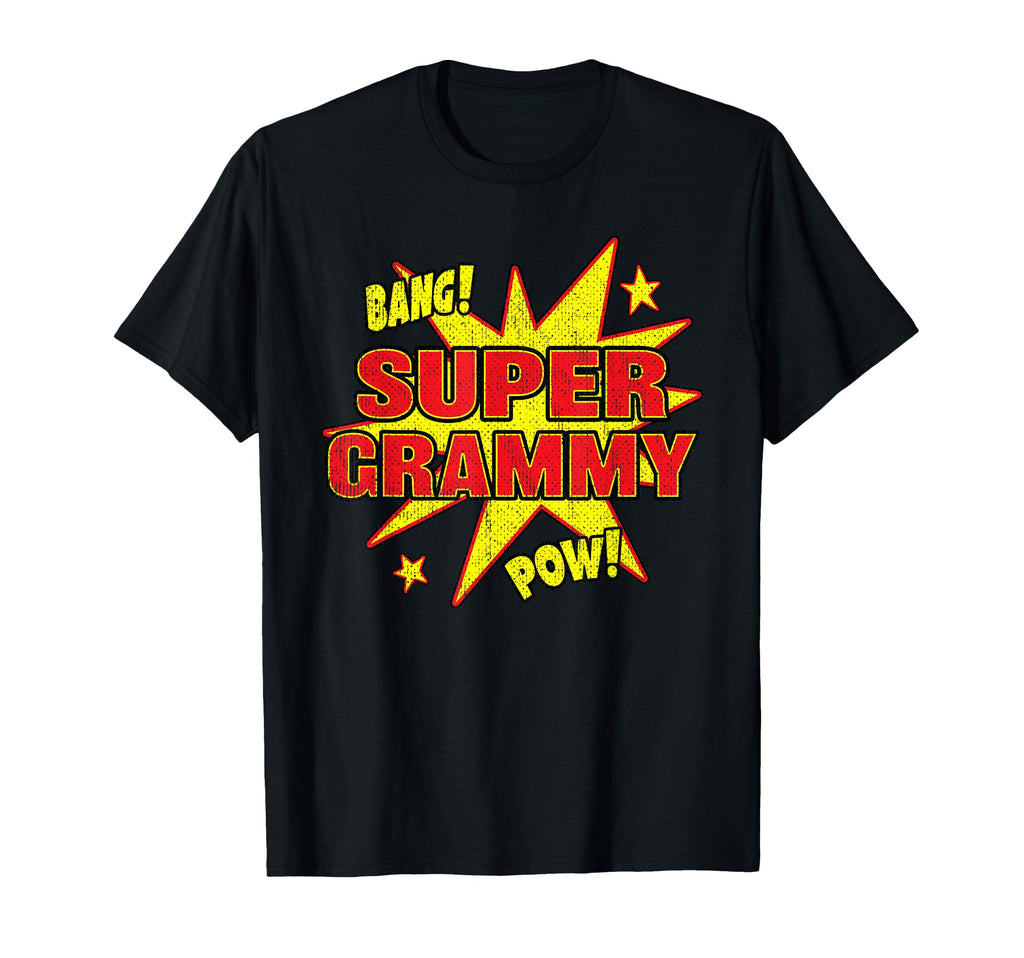 Super Grammy Funny Super Power Grandma T-Shirt - Trendy Graphic Men Women
