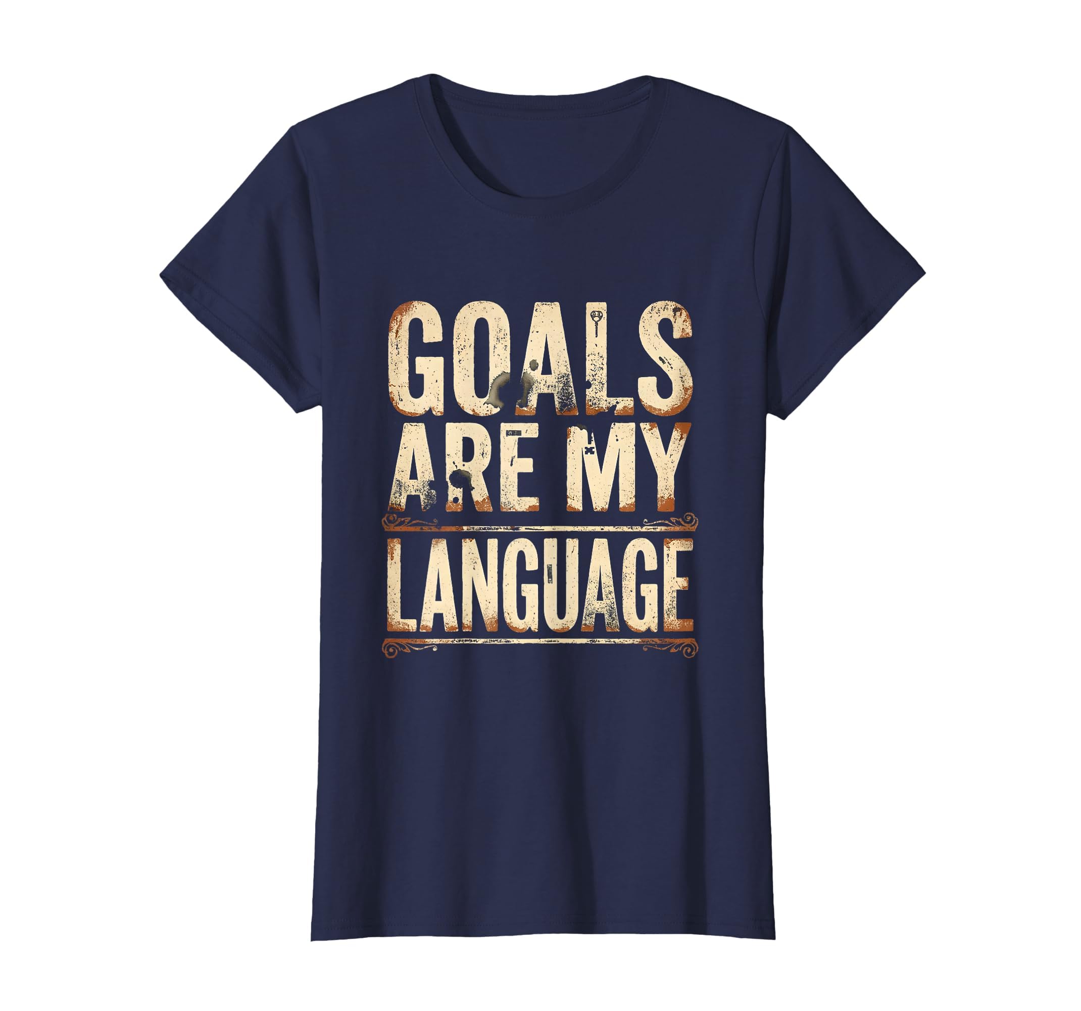 Goals Are My Language Soccer T-Shirt - Minimalist Print Unisex