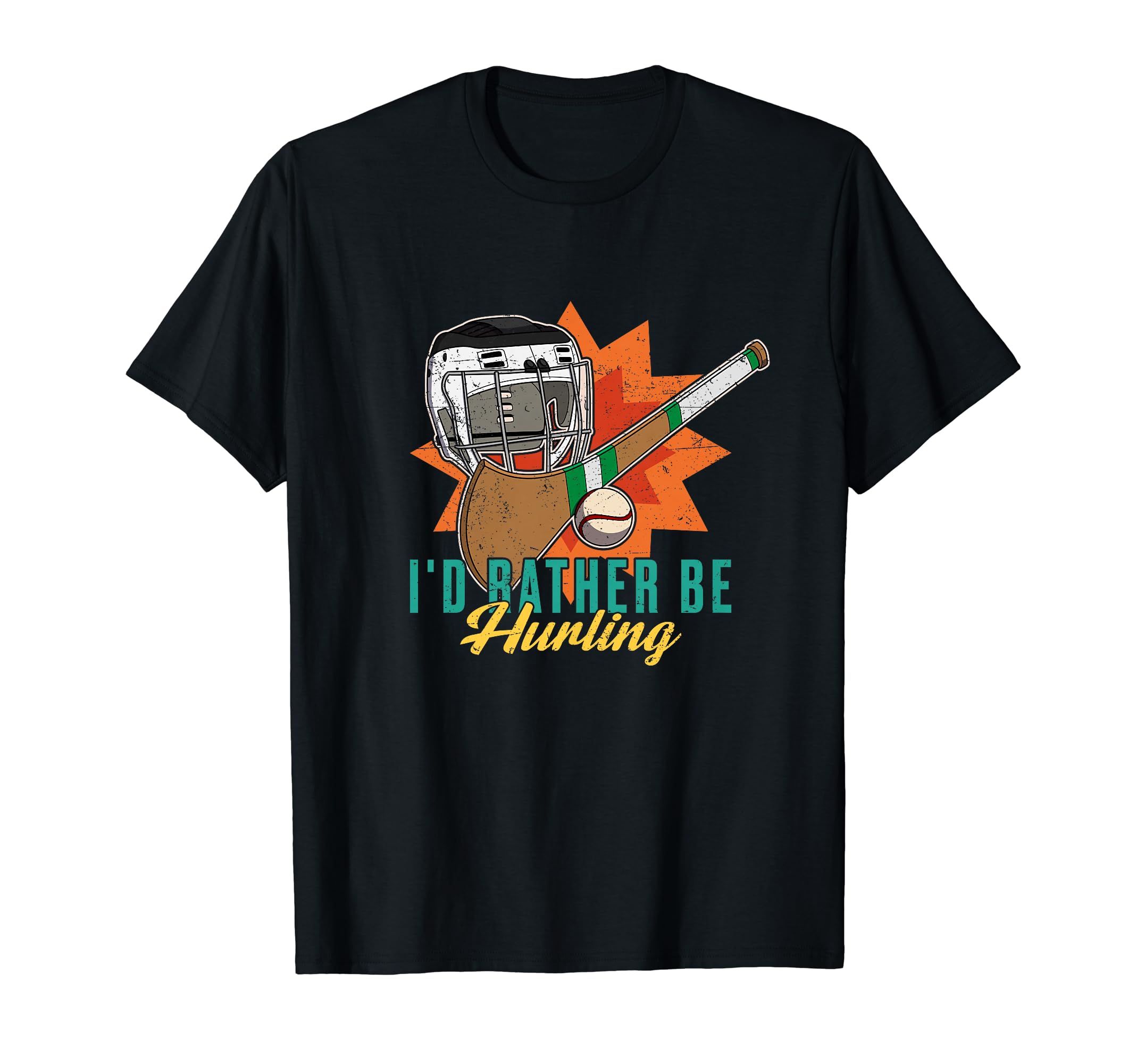 Hurling Helmet Athletic Goalkeeper Camogie T-Shirt - Unique Graphic Unisex